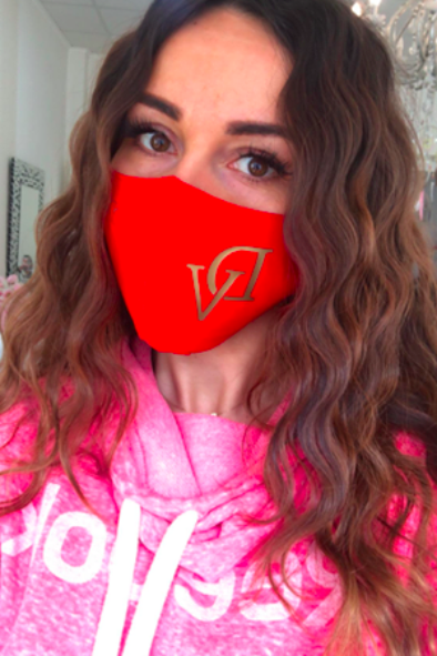 Red DeVu double-layer mask
